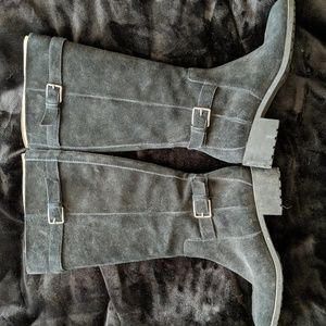 Cole haan waterproof suede boots